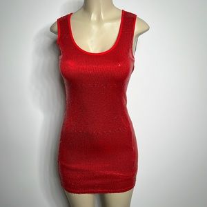 Avec small sequin dress red